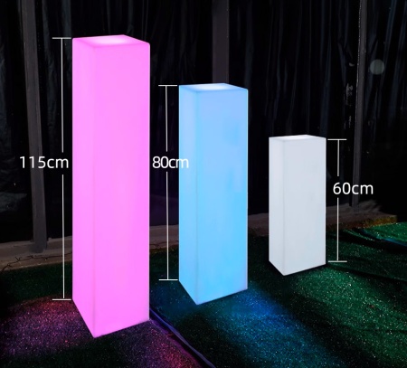 Светильник Колонна 30х115 питание от сети 220В, RGB