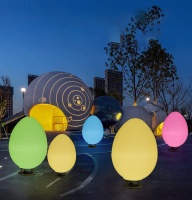 Светильник Яйцо 54х95 питание от 220, RGB