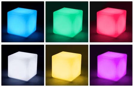 Светильник Куб 50 питание от сети 220В, RGB