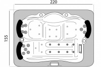 Гидромассажный бассейн Sunrans SR822